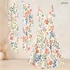 Women Plus Size Two Piece Outfit Long Sleeve Open Front Jacket Cami Maxi Dress