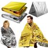 Windproof Thermal Foil Blanket Mylar Foil Reflective Space Blanket  Hiking