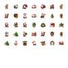 35pcs-70pcs Joyful Santa Claus Stickers Cartoon Christmas Teacher Reward Stickers Stickers For DIY Phone Laptop