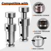 2 Pcs Pressure Cookers Float Valve Universal Replacement Parts for Duo 3, 5, 6 Qt, Duo Plus 3, 6 Qt, Ultra 3, 6, 8 Qt, Lux 3 Qt with 6Pcs Silicone