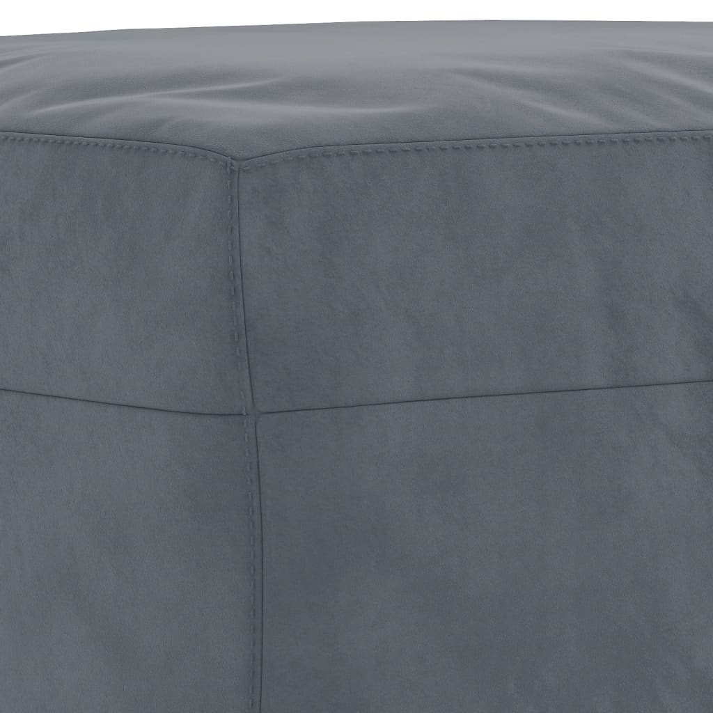 Vidaxl 4-Cz. Relaxation Set With Cushions, Dark Grey, Velvet