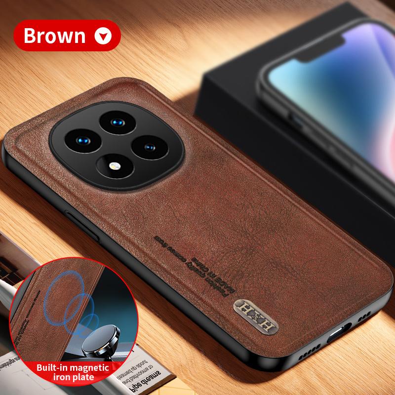 Magnetic for Xiaomi Redmi Note 14 Pro 14 4G 5G Case Leather Matte Full Camera Protect Cover Soft Bumper Shockproof Shell Fundas