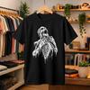Screaming Skeleton Shirt, Scary Horror Graphic Tee, Creepy Ghoul Undead Goth Outfit, Vintage Retro Halloween Top, Unisex T-Shirt Gift
