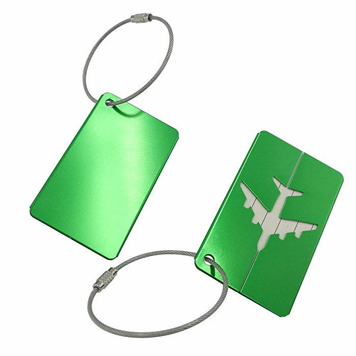 Airplane-Shaped Metal Luggage Tag and Dog Tag Business Gift