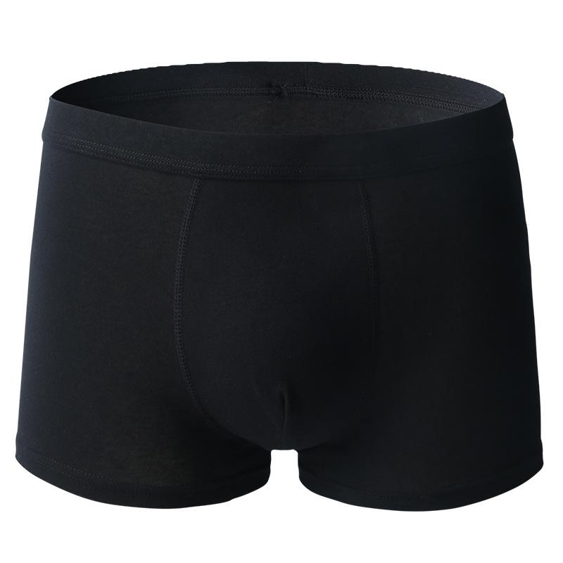 Große Herrenunterwäsche, Hosen aus reiner Baumwolle, atmungsaktive und bequeme antibakterielle Boxershorts, modische, lockere, fette Männer mit flachem Winkel