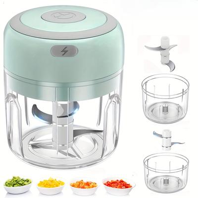 250mL Mini Elektrikli Sarımsak Doğrayıcı Güçlü Sarımsak Kıyma Makinesi USB Şarjlı Zencefil Sarımsak Soğan Et Ezici