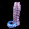 FAAK Fantasy Ribbed Dragon Manchon de pénis en silicone souple Jouets sexuels Gaine extensible Agrandissement de la bite Gode creux Masturbateur masculin