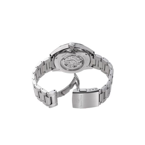 Orient Star M34 F7 Semi-Skeleton Automatic Watch, Men's Blue-Green, Made In Japan, with a 2-Year Manufacturer's Warranty (RK-BY0001A)