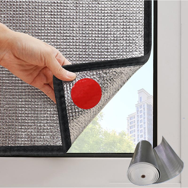 Dedicated For Sliding Windows Glass Aluminum Foil Sun Shade Film Protector Pad Office Sunshine Room Insulation Heat Preservation