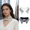 Fashion Beadwork Detachable Collar Removeable Faux Collar Easy Wear Neckwear for Women Various Occasion and Outfit