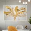 Abstract Gold Leaves, Gutter, Painting, Tropical Plants, Posters and Prints, Gold, Luxurious Wall Art for the Living Room, Home Decor Quadro