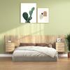 VidaXL Headboard with Cabinets Sonoma Oak Engineered Wood 3115710