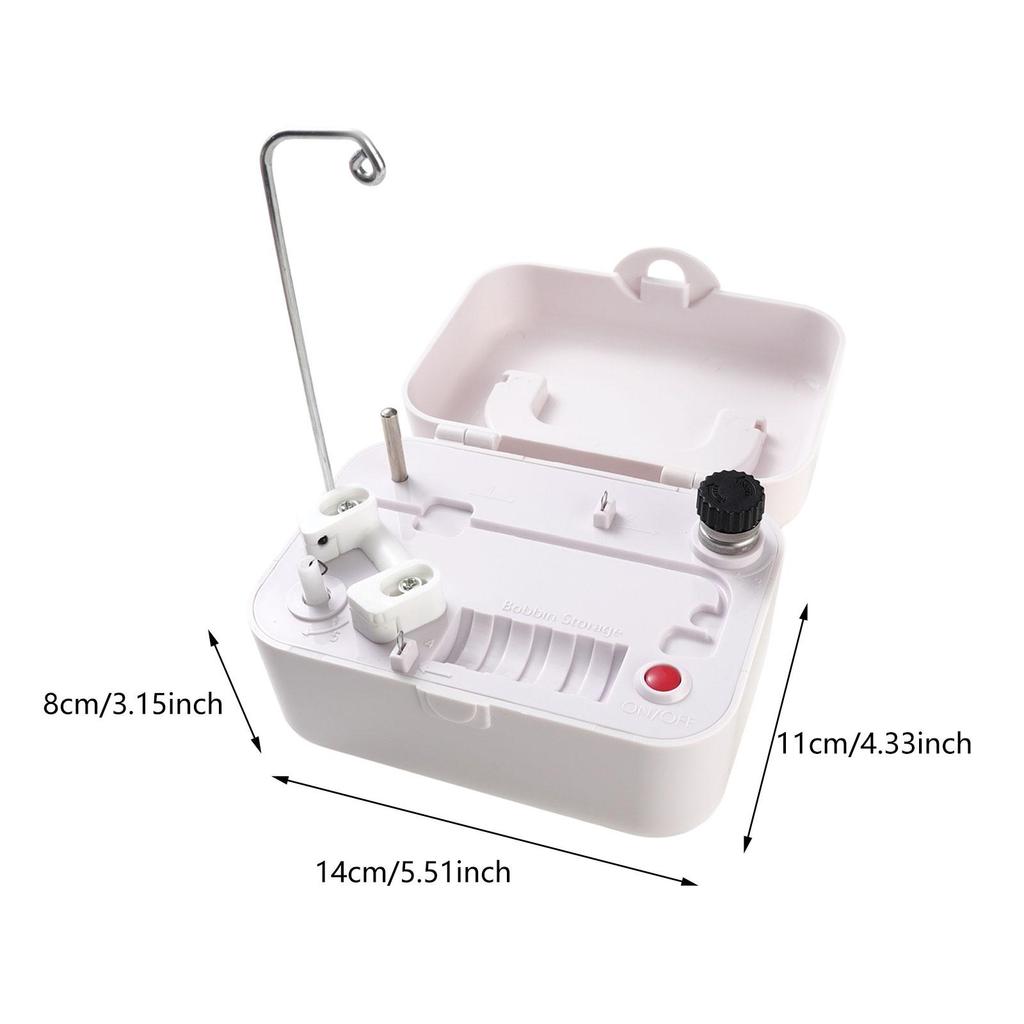Electrical Bobbin Winder Portable Automatic Bobbin Winder Machine for Embroidery DIY Tool Kits Sewing Yarn Storage Thread Ball