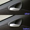 Carbon Fiber Car Interior Door Handle Frame Cover For Benz Smart Fortwo 2011-15