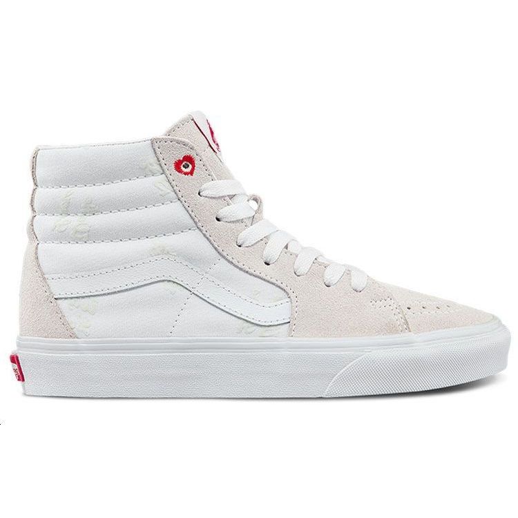 Vans Sk8 Slip Resistant Durable Lightweight High Top Skate Shoes Unisex Skate Shoes Gray White VN0A5JMJB0N