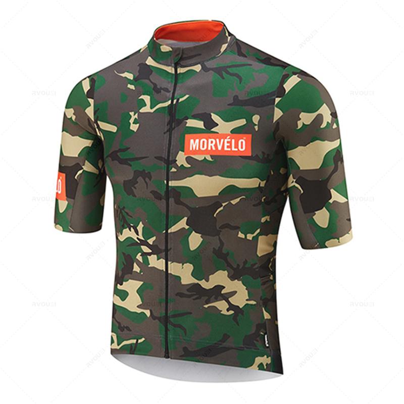 Morvelo Herren Radhose Kurze Ärmel Fahrradbekleidung Sportbekleidung Outdoor MTB Ropa Maillot Ciclismo Trägerhose 2026 Sommer Atmungsaktives Radsportanzug Set