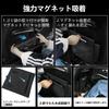 Magnetic Trash Can for Fits Front and Rear Slim Design with Hook and Velcro Foldable PU Leather Storage Car Accessory for Small Item Includes 20