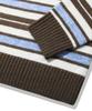 TRILLION Washable Hairy Stripe Crewneck Knit_Brown