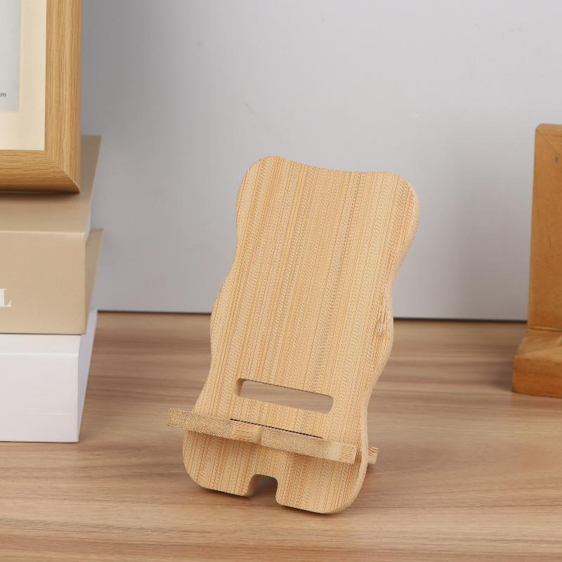Wooden Desktop Phone Holder Desktop Lazy Mobile Phone Stand Tablet Stand Universal Multi-Functional Wooden Stand
