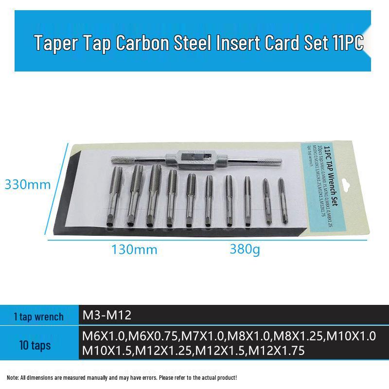 Multi-Spec Tap & Die Set: 12, 20, or 40 Pieces
