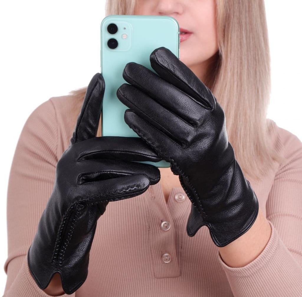 Women's Heated Leather Touch Gloves 'Bear' Rkw9-Xxl Size Xxl