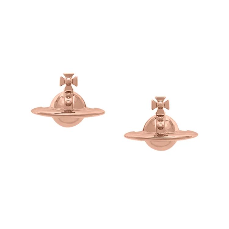 Vivienne Westwood Solid Sphere Brass Earrings Women earrings 62010038-G002-CN Box