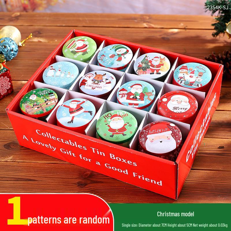 Mini Cute Cookie Candy Storage Tin with Lid for Hairpins, Earrings, or Small Items
