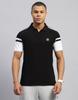 Rockit from House of Monte Carlo Mens Solid Black Polo Neck Half Sleeve T-Shirt