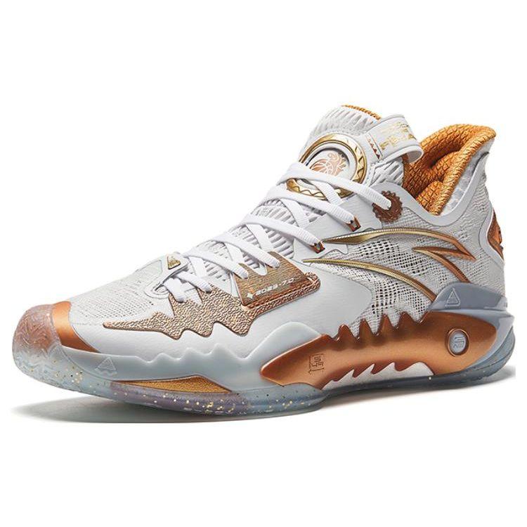 Anta Shock Wave 5 Immortality Men Sneakers Copper White Orange 112331106-8