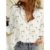 Floral Color Block Shirt - Spring Summer Loose Lightweight Vacation Daily Top