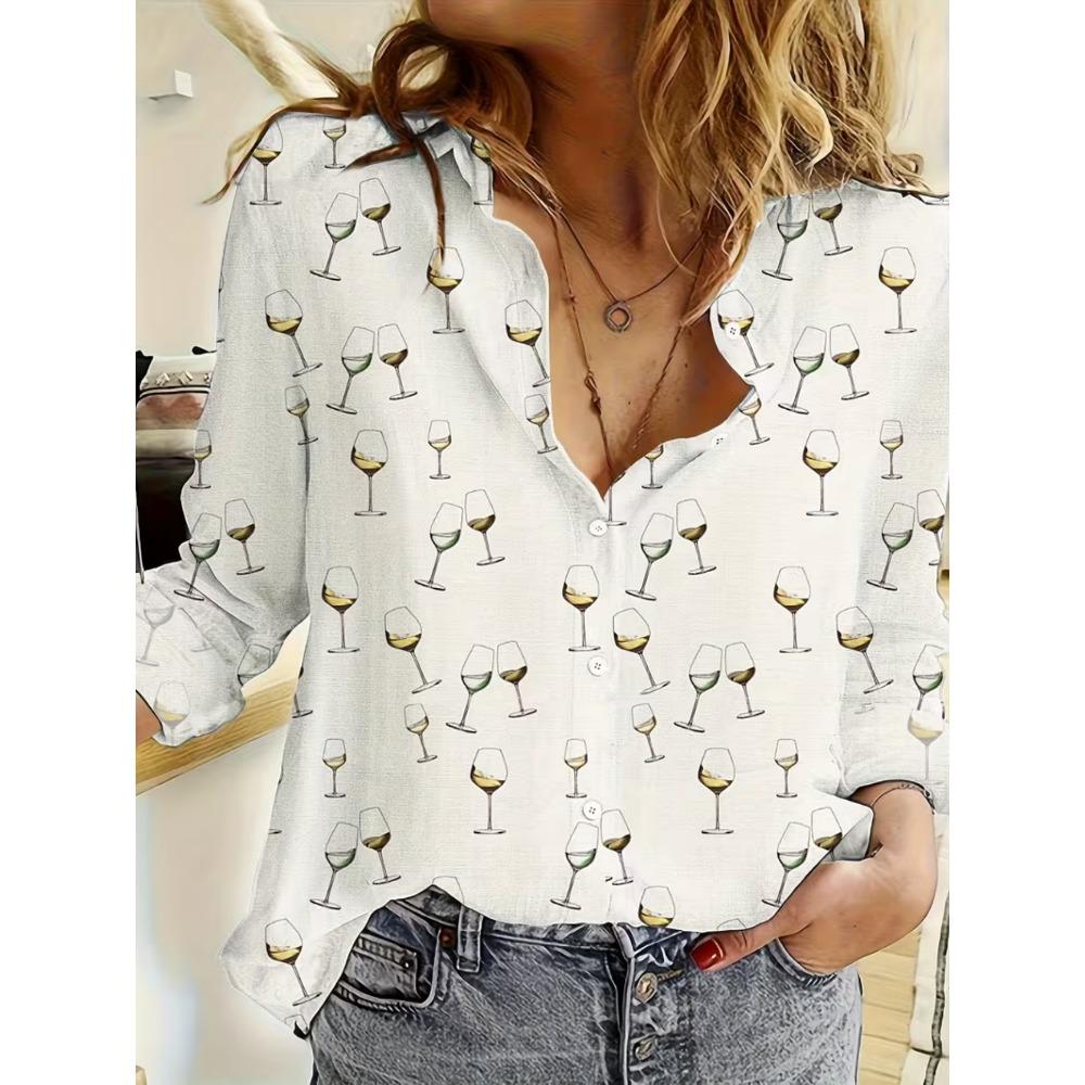 Floral Color Block Shirt - Spring Summer Loose Lightweight Vacation Daily Top