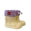 Pink Macaron Bear Pattern Kids' Non-Slip Waterproof Rain Boots - Cute and Soft for Babies and Kindergarteners