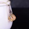 Classic Shining Colorful Crystal Drop Dangle Earrings for Women Temperament Wedding Bride Hoop Korean Earring Jewelry Accessory