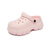 New Summer Sandals for Women's Thick-soled Toe Thick-soled Heightened Semi-tug-tug Shoes Comfortable and Casual