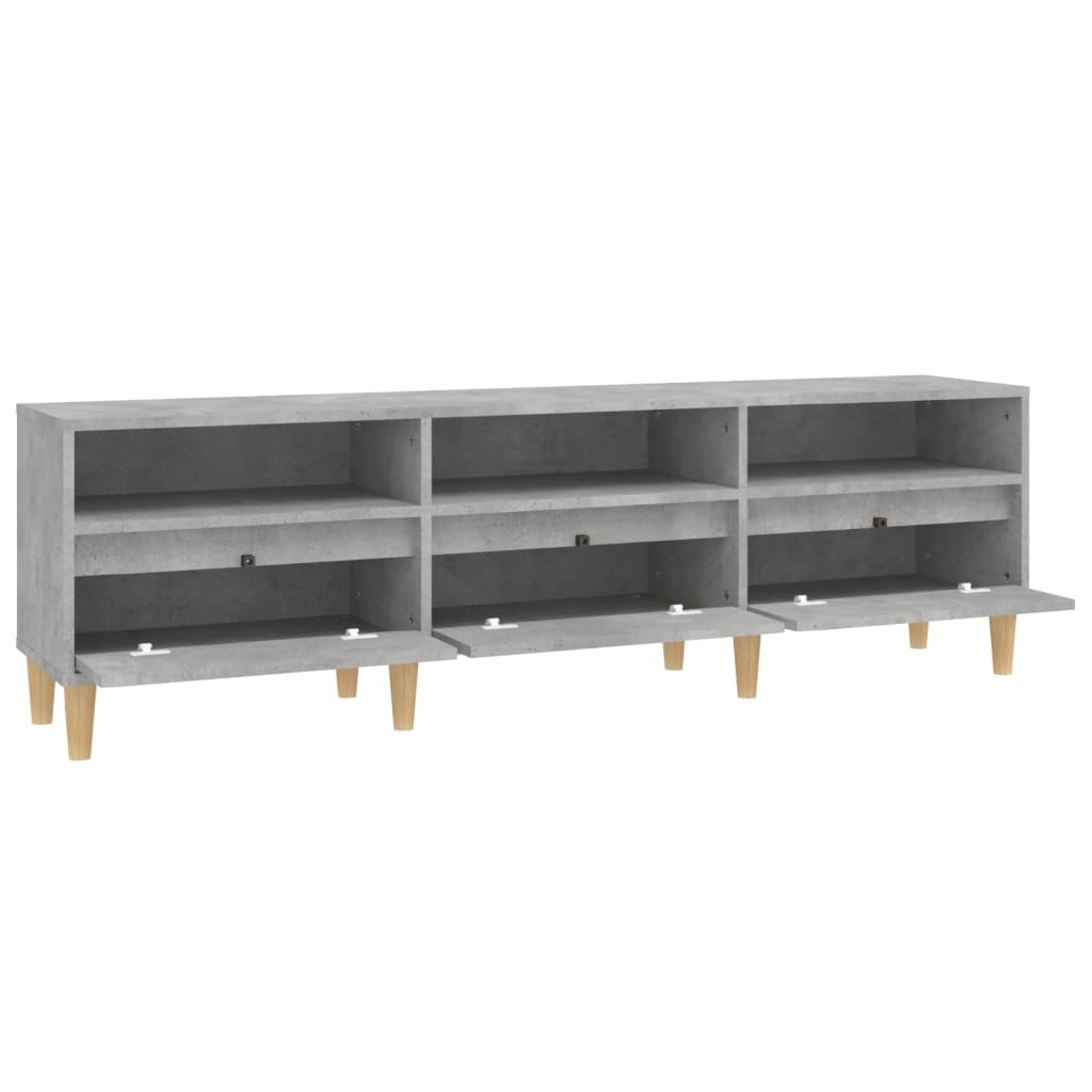 TV Stand Concrete Grey 150 x 30 x 44.5 cm Engineered Wood