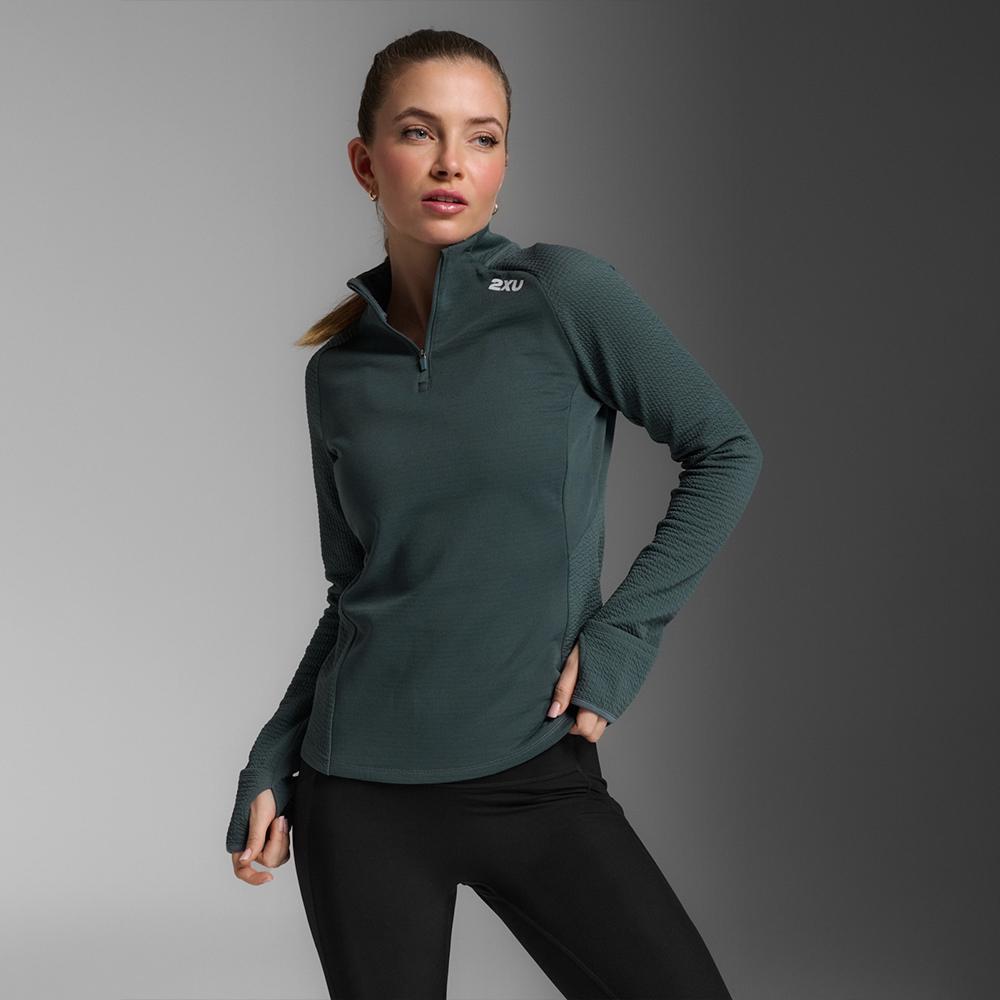Tutaimjeuyu (Women'S) Ignition Haptic 1/4 Zip Long Sleeve Tee _Wr7350Adsg-Wrf