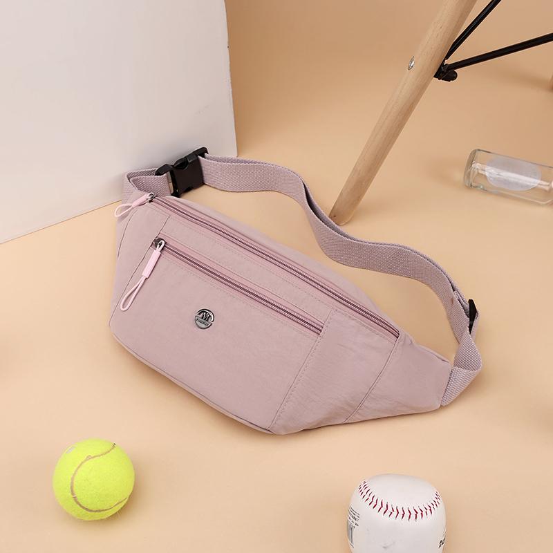 Sports Outgoing Waist Bag Lightweight Solid Color Women's Chest Bag Crossbody Bag