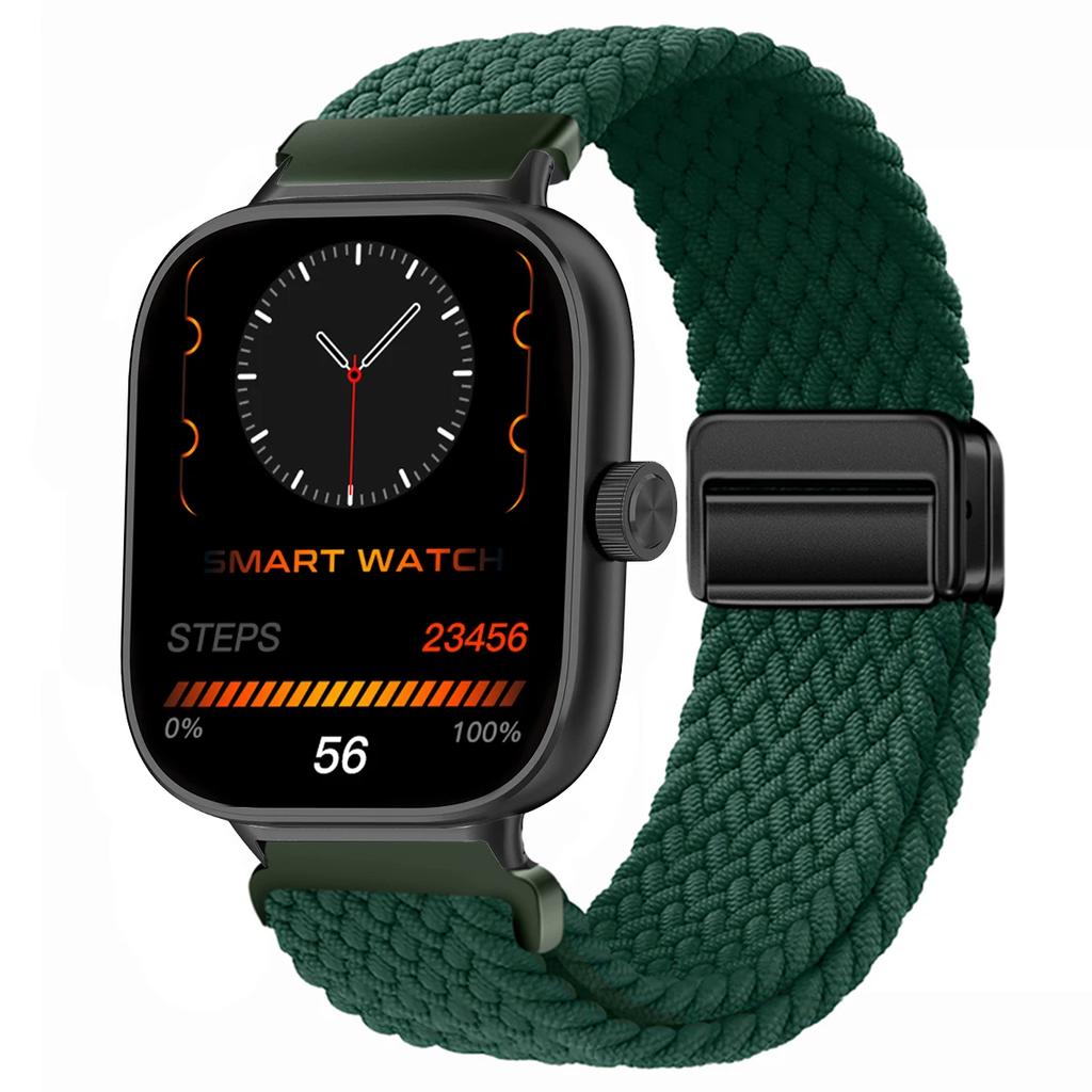 Magnetic Loop for Xiaomi Redmi Watch 4 5 Strap Adjustable Braided Sport Nylon Replacement correa bracelet Miband 8pro 9pro band