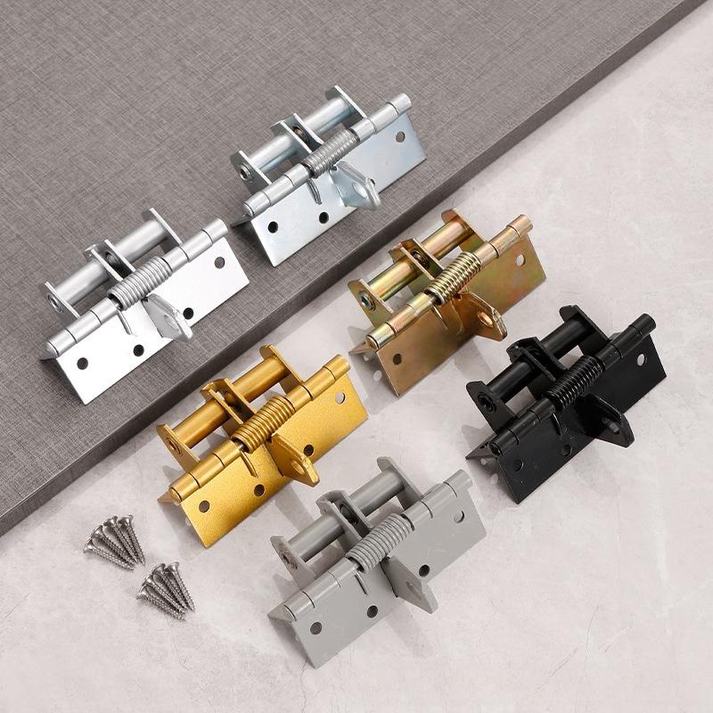 3 In 1 Automatic Self Closing Door Hinges with Positioning 90 Degrees Integrates Spring Hinge Door Closer and Door Stopper