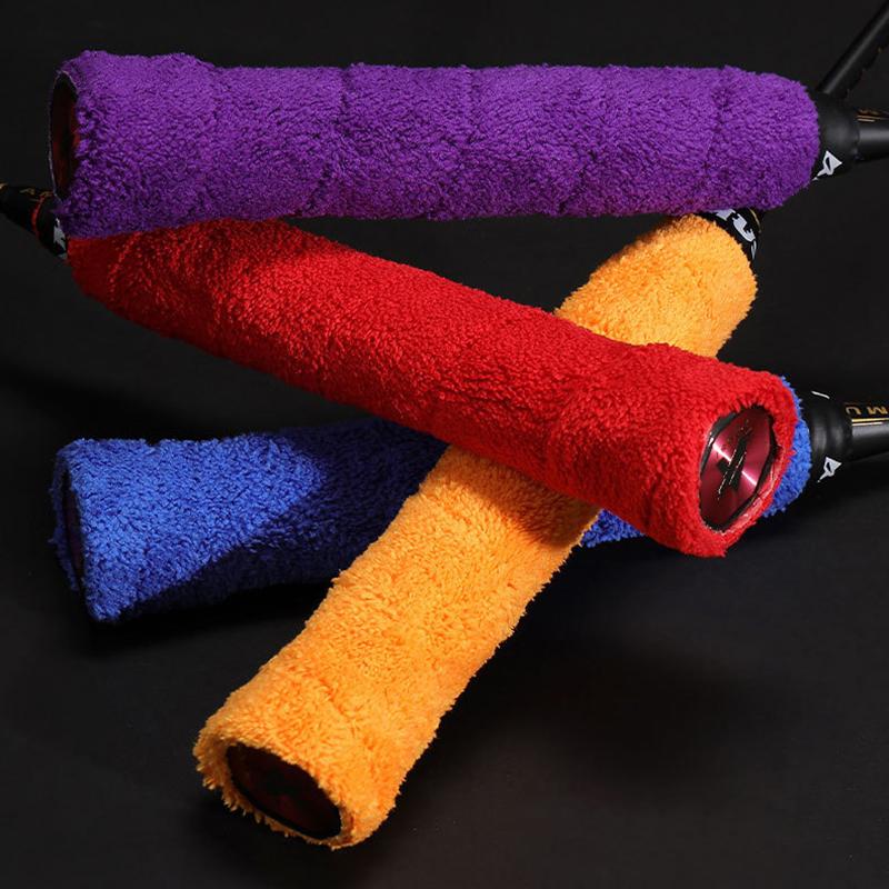 Hochwertige Tennis Badminton Schläger Übergriffe Baumwoll Handtuch Griffe Band Schweißabsorbierendes Griffband Schweißband