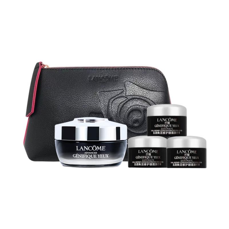 Lancôme Small black bottle luminous eye cream skin care set moisturizing and reducing eye bags 15ml+5ml*3 чёрный