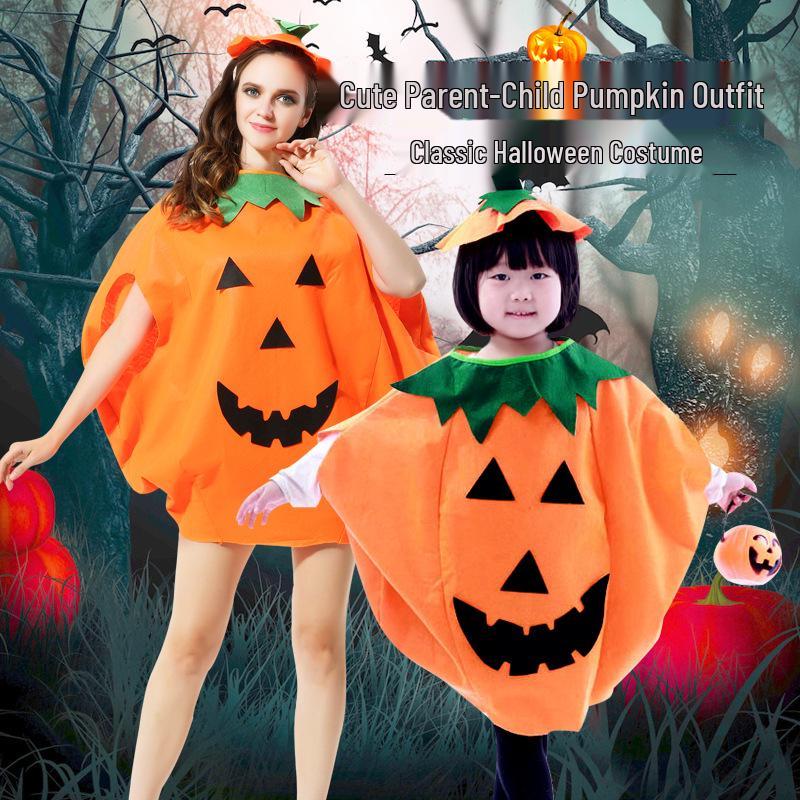 Halloween Pumpkin Costume: Kids' & Adults' Cosplay Outfit for Performances