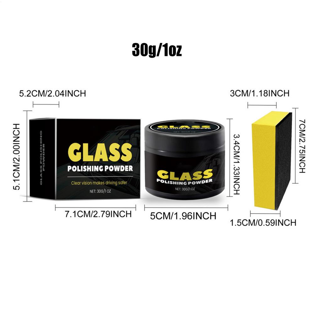 

Порошковый очиститель для лобового стекла, очиститель масляной пленки автомобиля, порошок 30 г, набор для полировки стекол автомобиля, средство для удаления масла с губкой для