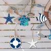 24pcs Wooden Sea Animals Hanging Ornament Ocean Themed Signs Decorations  for Wall Tropical Bar