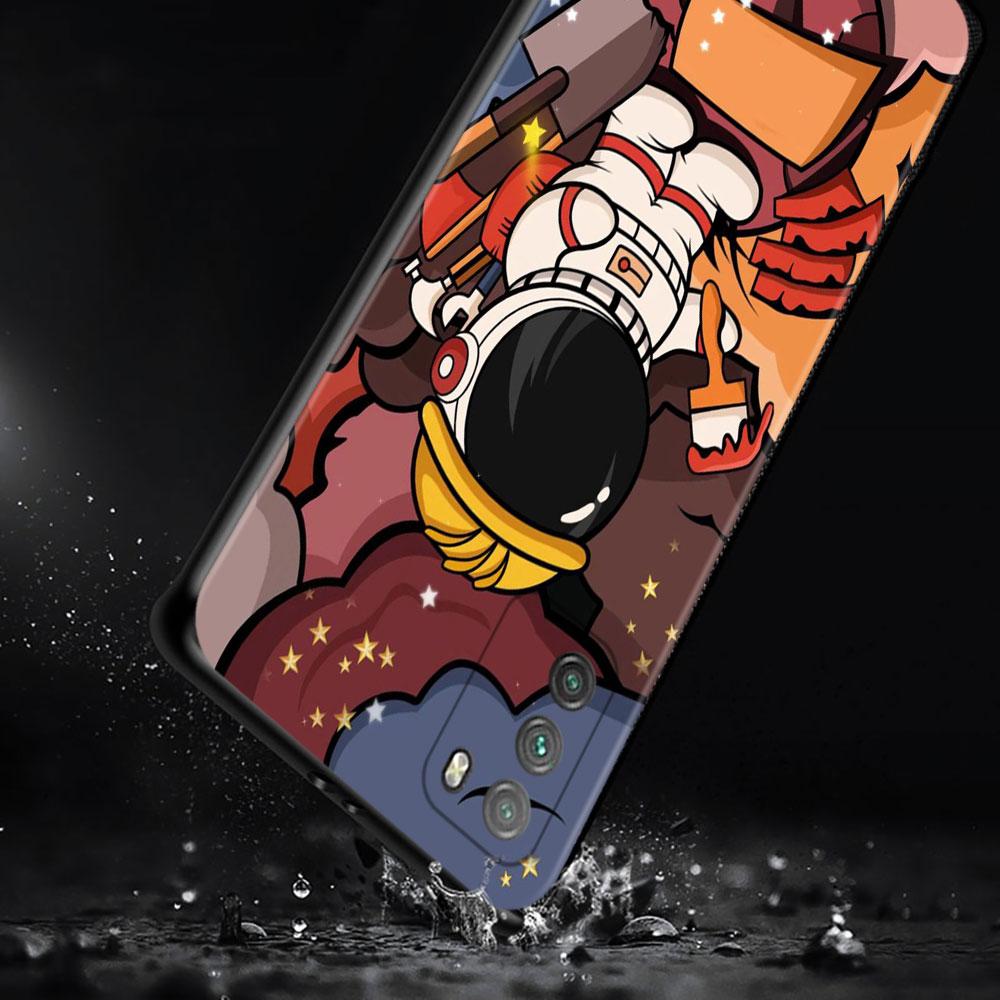 Fall Für Xiaomi Poco X3 Nfc X3 M3 Pro X3 F3 Gt F1 Abdeckung Für Mi 11t 10t pro 9t 11 Hinweis 10 Lite Civi Shell Nette Cartoon Astronaut