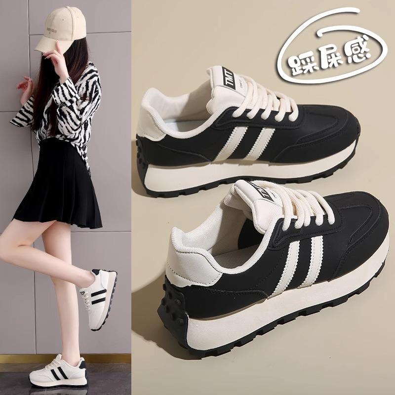 Yang Mi's schwarze Sneaker Damen Kleinformat Laufschuhe Herbst 2 Neu