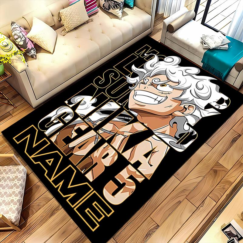 Custom personalization Monkey D. Luffy Area Rug - Perfect For Kitchen, Bathroom,Laundry Room Decor Large Size Available,Gift All Seasons