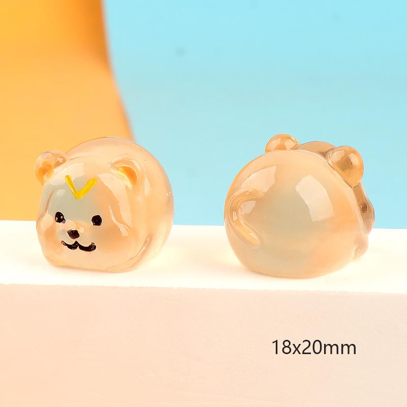 Micro Landscape Glow In the Dark Small Three-dimensional Cute Twelve Zodiac Animals, Decorative Accessories, Car Desktop , Toys