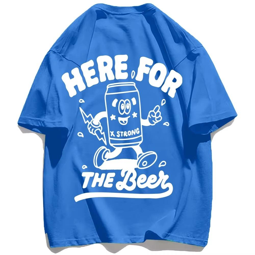 Letter Art Print Design Printed Boy Tshirt Lovely Street T Shirts Outdoor Design T-Shirt Holiday Loose Fitting Short Sleeved