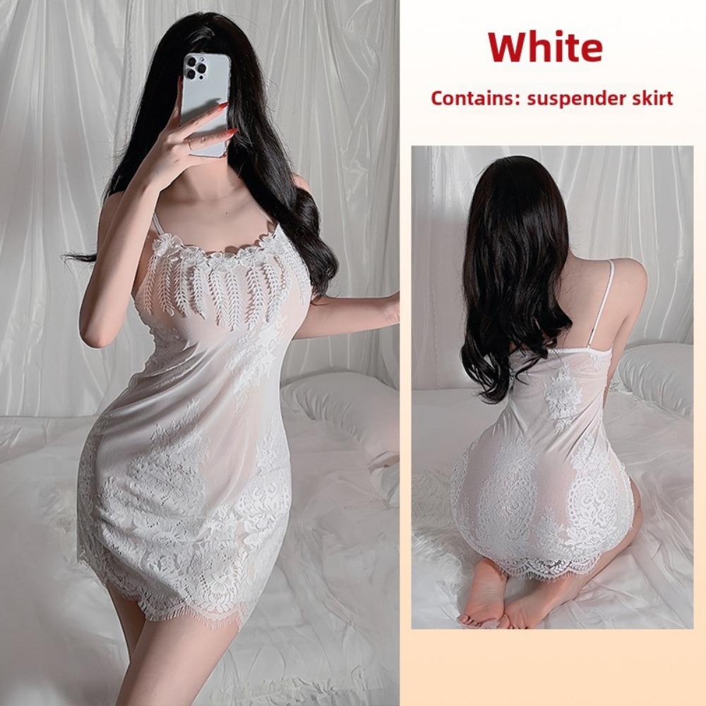 

Сексуальна нічна сорочка Спокуса Підтяжки Домашня піжама Жіноча спідниця на підтяжках S